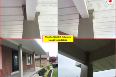 Maple-CLASSIC Series [CLAY] Aluminum Porch Structure Columns -       LIQUID Installation