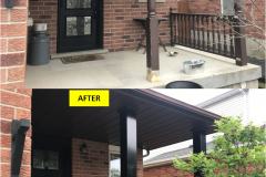Maple-CLASSIC Aluminum Columns & Railings (BLACK) Installation (Kitchener, ON)