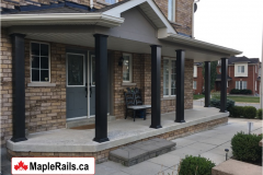Maple-CLASSIC Aluminum Columns (BLACK) Installation (Kitchener, ON)