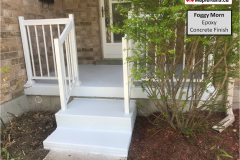 FOGGY MORN Epoxy Concrete Porch Finish (Guelph, ON)