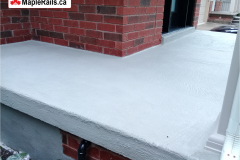 Concrete Porch Repair & Resurfacing with Atlantic Grey Concrete Coating (Kitchener, ON)