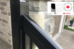 Maple-CLASSIC Series [BLACK] Aluminum Handrail Profile