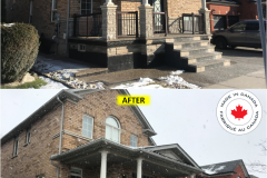 Maple-CROWN Series [BLACK] Tinted Grey Glass Railing Installation (Milton, ON)