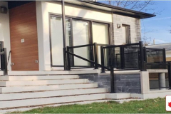 Maple HUE CLASSIC Series BLACK Tinted Glass Railing Installation (St. Jacobs, ON)