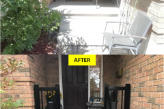 BLACK Maple CLASSIC Series - Custom Aluminum Railing Installation on Porch & Stairs (Guelph, ON)