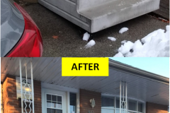WHITE Maple CLASSIC Series - Custom Aluminum Railing Installation on Stairs (Kitchener, ON)