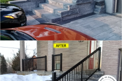 Maple-CLASSIC Series [BLACK] Spindle Railing Installation on Porch & Stairs (Cambridge, ON)