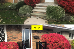 Maple-CLASSIC Series - BLACK - Spindles Railing Installation on Porch (Mississauga, ON)