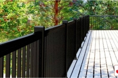Maple CLASSIC Series BLACK Installation on Deck (Custom Aluminum Spindle Railing System)