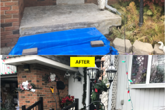 Maple-CROWN Series - BLACK - Spindles Railing Installation on Porch (Kitchener, ON)