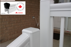 Maple-CROWN Series [WHITE] Aluminum Handrail Profile