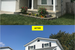 Maple-RENAISSANCE Series - BLACK - Spindles Railing Installation on Porch (Guelph, ON)