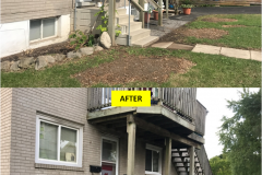 Maple-RENAISSANCE Series - BLACK - Spindles Railing Installation on Porch (Milton, ON)