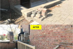 Maple-RENAISSANCE Series CLAY Spindles Railing Installation on Basement Walkout (Stoney Creek, ON)