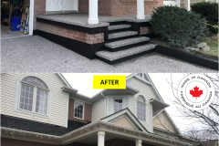 Maple-ROYAL Series [WHITE] Spindle Railing Installation on Porch (Milton, ON)