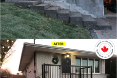 Maple-STANDARD Series [BLACK] Spindle Railing Installation on Porch & Stairs (Kitchener, ON)