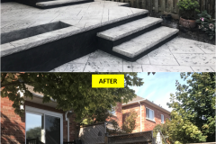 Maple-STANDARD Series - BLACK - Custom Aluminum Spindle Rail Installation on Porch & Stairs (Oakville, ON)