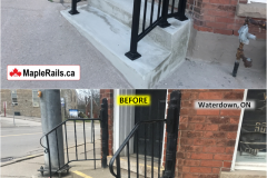 Maple-STANDARD Series [BLACK] Railing Installation on Stairs (Waterdown, ON)