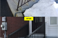 COMMERCIAL BROWN - Maple-STANDARD Series Custom Aluminum Stair Railing Installation (Guelph, ON)