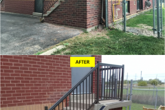 Maple-STANDARD Series - COMMERCIAL BROWN - Spindles Railing Installation on Stairs(Acton, ON)