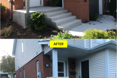 Maple-STANDARD Series WHITE Aluminum Spindles Rail Installation on Stairs (Grimsby, ON)