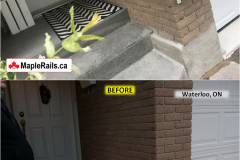 Maple-STANDARD Series [WHITE] Wall-mount Handrail Installation on Porch (Waterloo, ON)