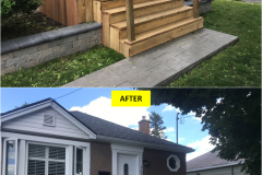 Maple-STANDARD Series - WHITE - Spindles Railing Installation on Porch (Hamilton, ON)