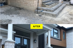 BLACK Maple RENAISSANCE Series - Aluminum Porch Railing Installation (Oakville, ON)