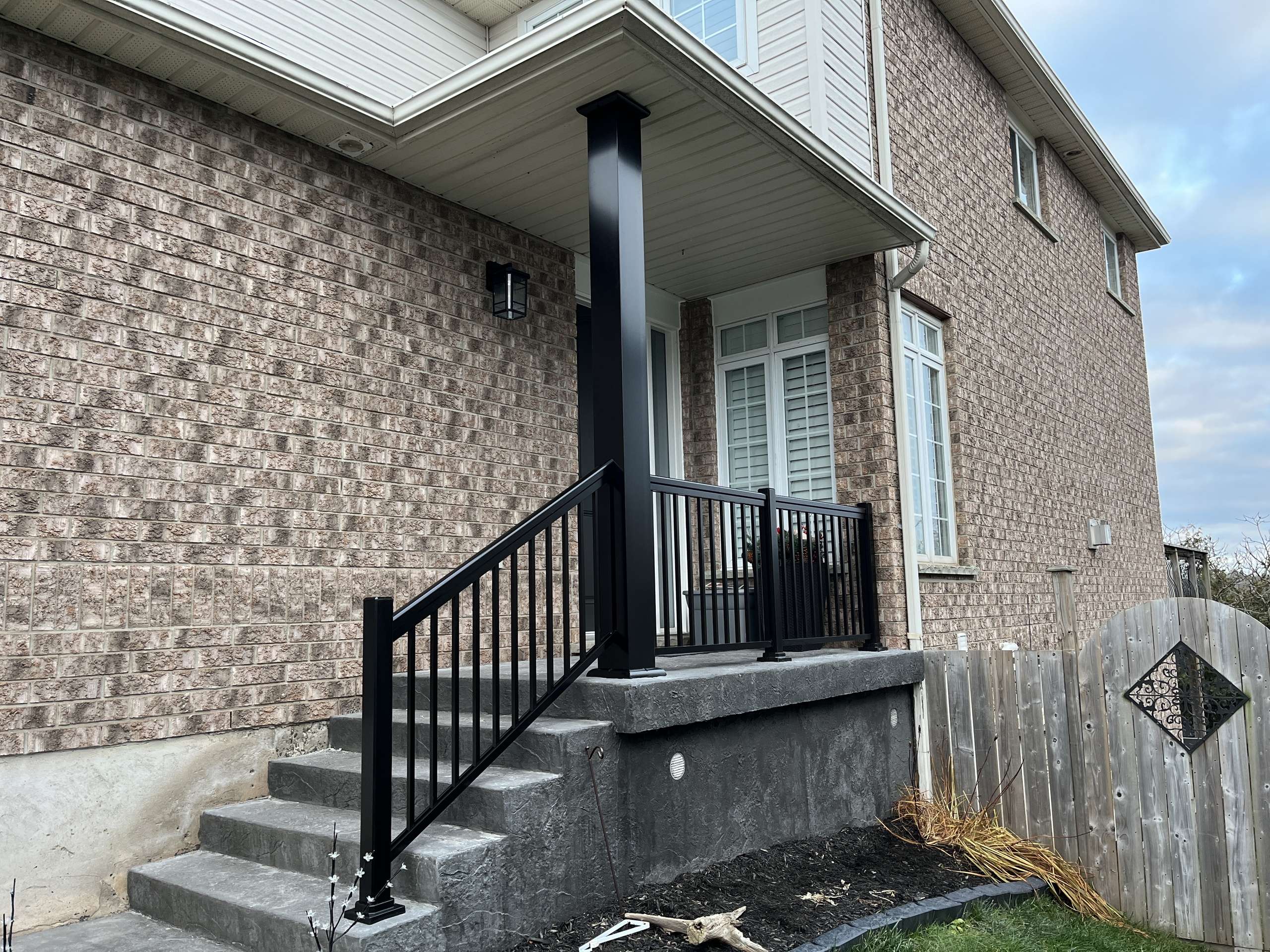 Aluminum Porch Stair Railings Installation Acton, ON