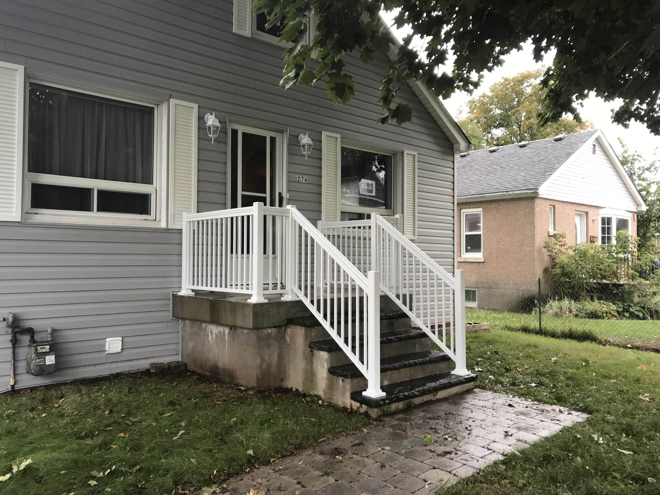 Aluminum Porch Stairs Railings Installation Stone Acton, ON
