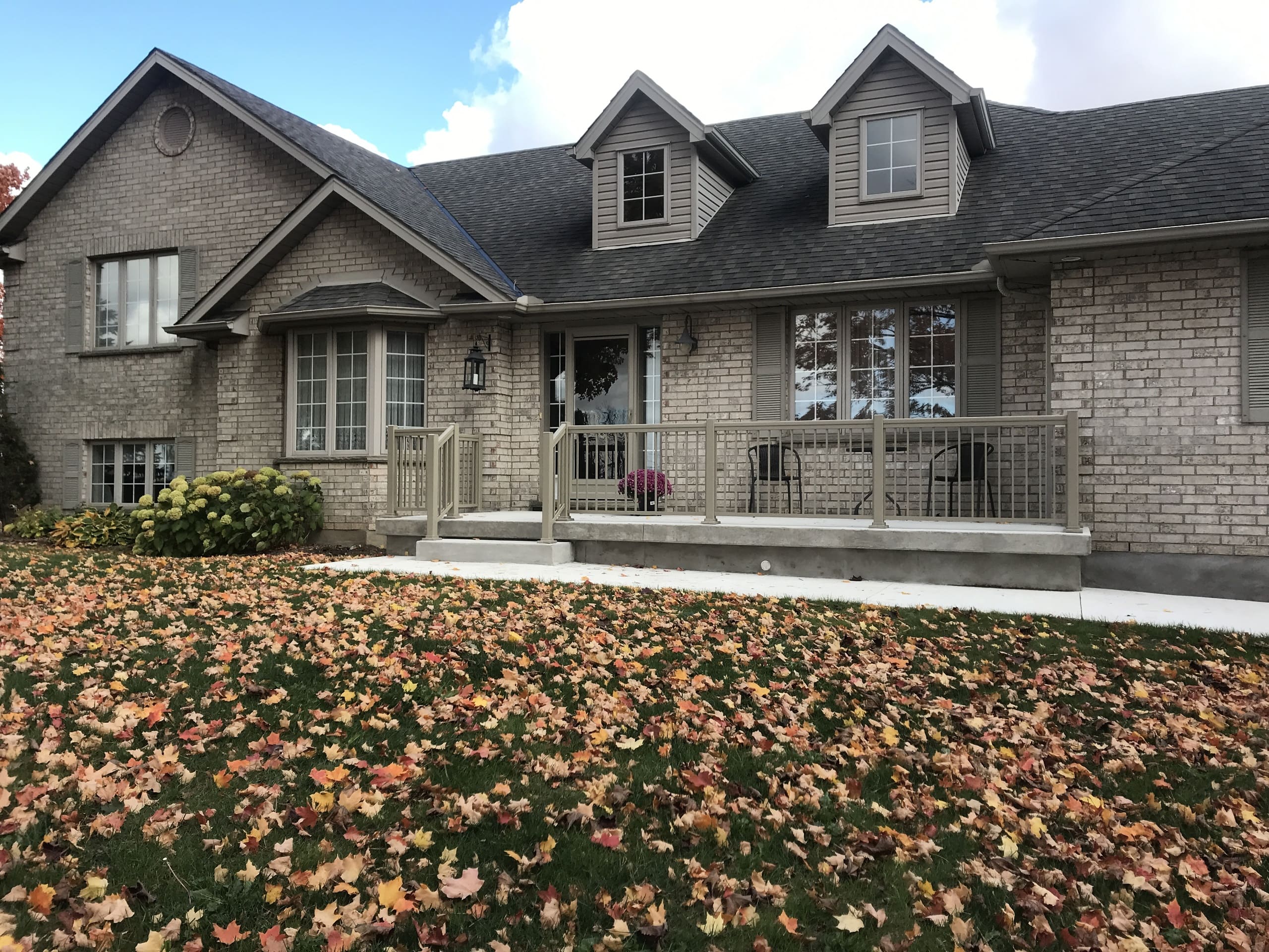 CLAY Aluminum Porch Railings Installation (Georgetown, ON)