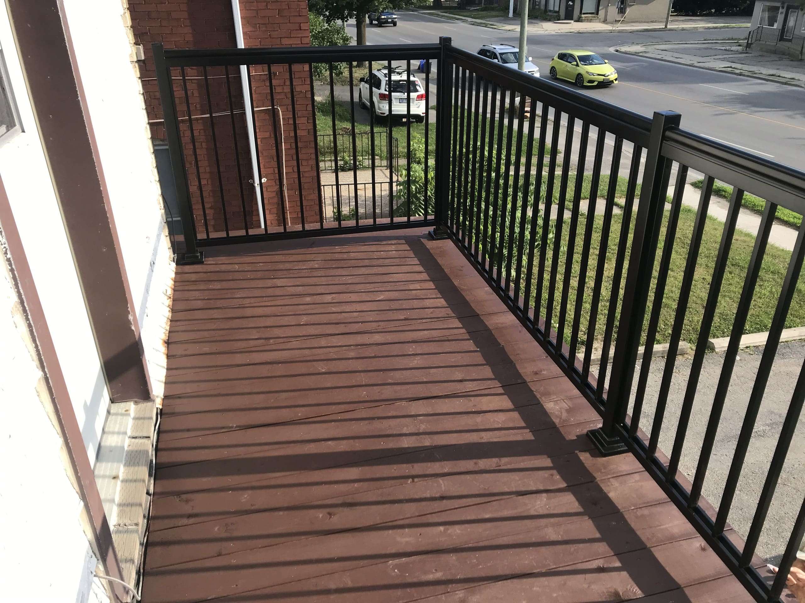 BLACK Aluminum Balcony Railing System Installation (Milton, ON)